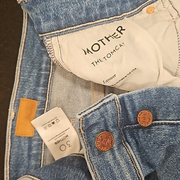 💕MOTHER💕 The Tomcat High Rise Straight Leg Jeans ~ Layover 30 NWOT - Picture 17 of 17